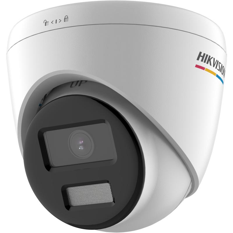 DS-2CD1327G2-L CAMARA IP 2MP COLORVU MD 2.0 TURRET H2.65+ IP67 WDR 2.8MM AUDIO LUZ BLANCA 30M METAL