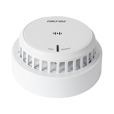 HF-S2E / (HikFire)  Detector de Humo Autónomo / No Requiere Panel / Botón para Silenciar / Alarma de 85 dB