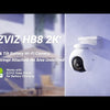 Cámara WIFI Ezviz HB8 de Batería Ultra HD 2k de 4MP